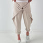 Sweatshirt Hose mit lässigen Details - beige