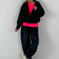Casual leather-look jacket - black