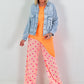 Oversized Jeansjacke mit Pattentaschen - denim