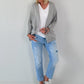 Jeans Hose destroyed  - hellblau