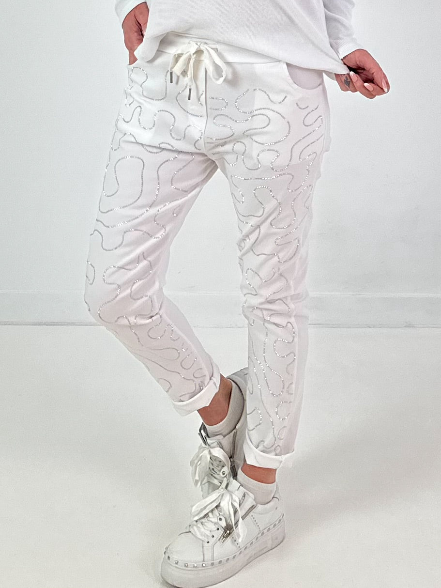 Hose Modell "Crystal Move" - weiss