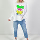 Sweatshirt model "Power" - white