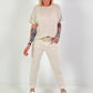 Linen T-shirt - beige