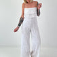 Romantischer Sommer Overall - weiss