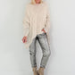 Soft Oversized Chunky Knit Sweater - beige