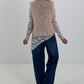 Stylish faux fur vest - beige