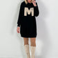 Long Hoodie/Kleid Modell "Edition M" - schwarz