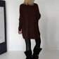 Longpullover - mokka