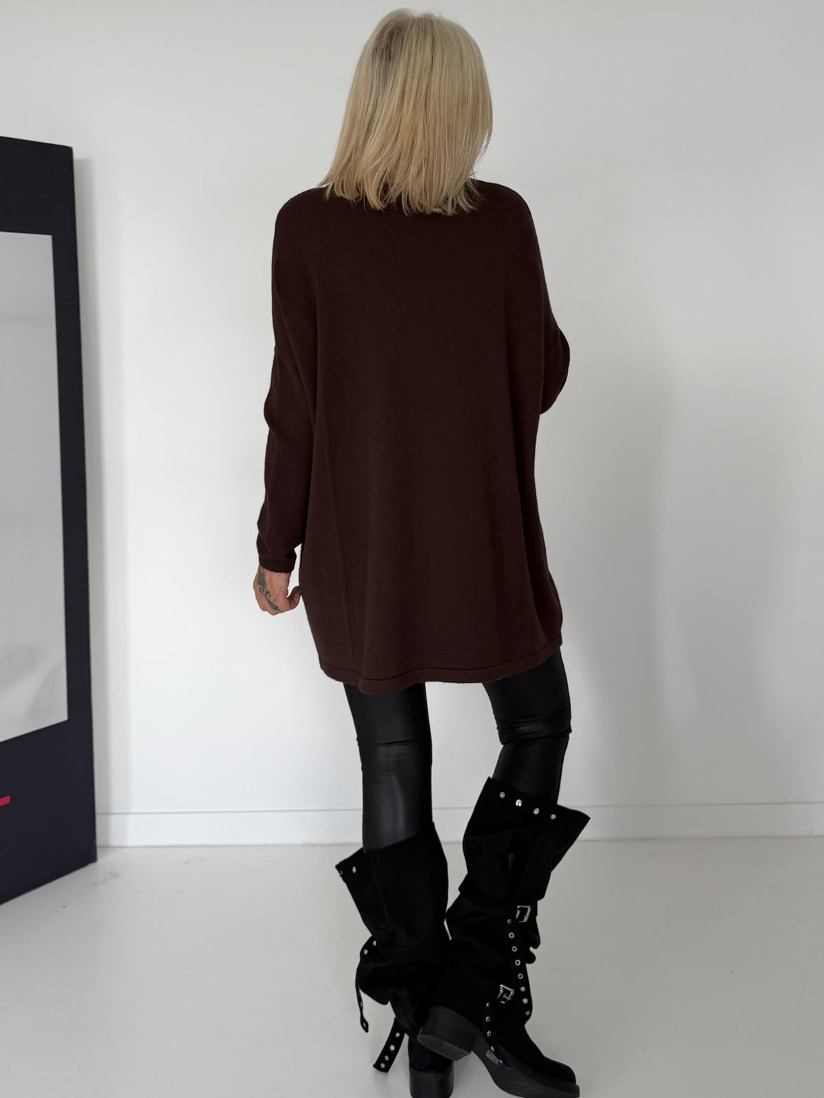 Longpullover - mokka