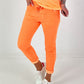 Knit-look trousers - neon orange