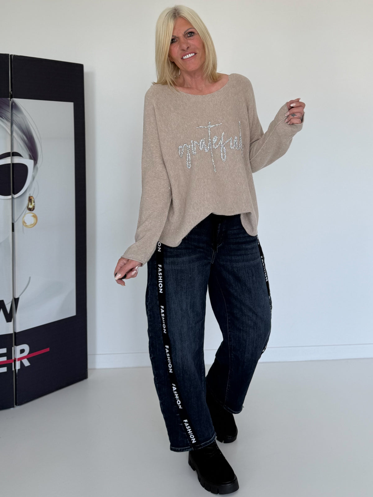 Pullover Grateful - beige