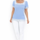 2. Wahl T-Shirt mit Spitzendetails - hellblau