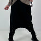 Haremhose mit Knopfdetails - schwarz