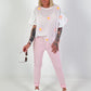 Blouse shirt with "puff sleeves" - white