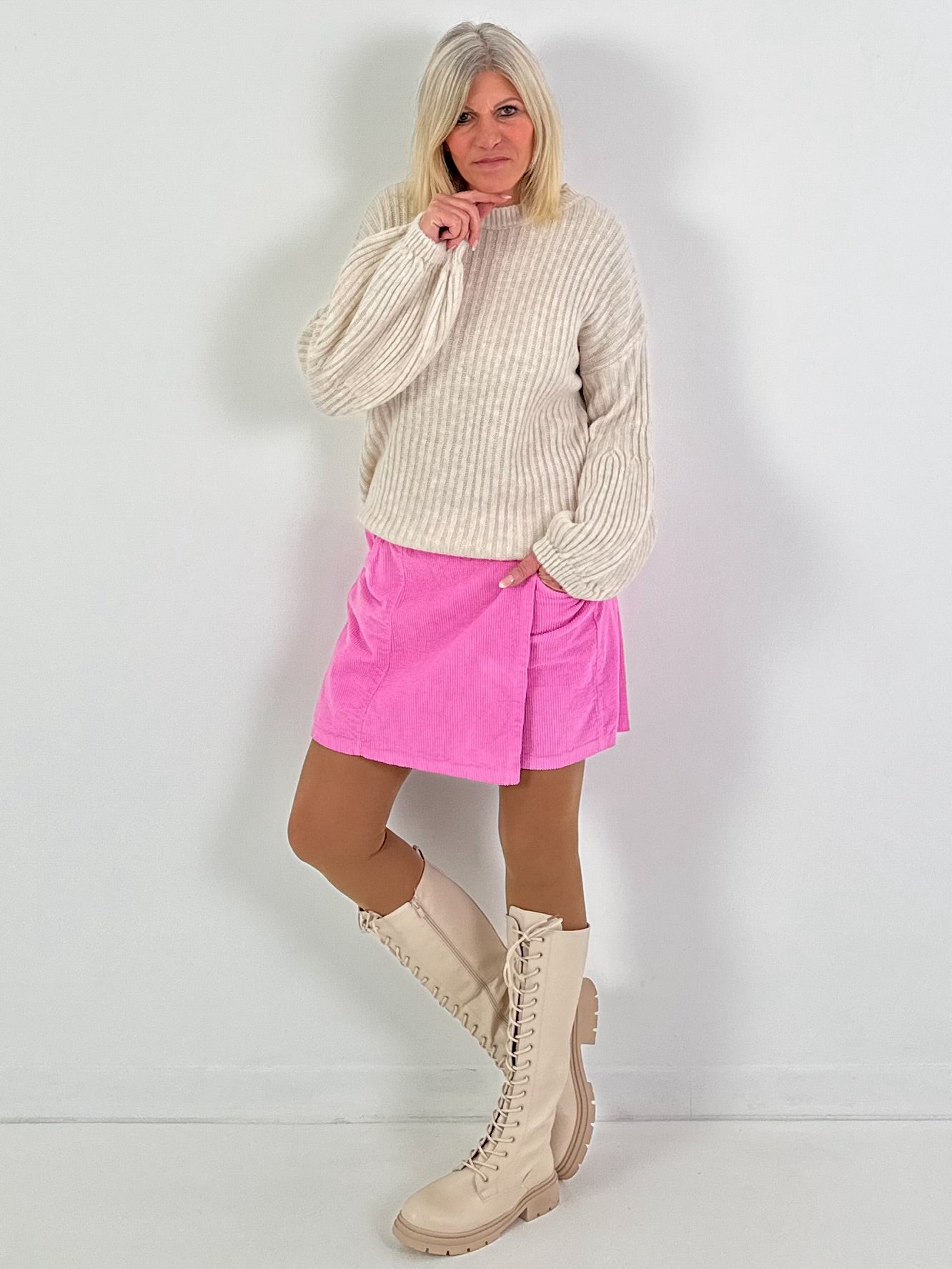 Skirt shorts model "Skorty" - pink