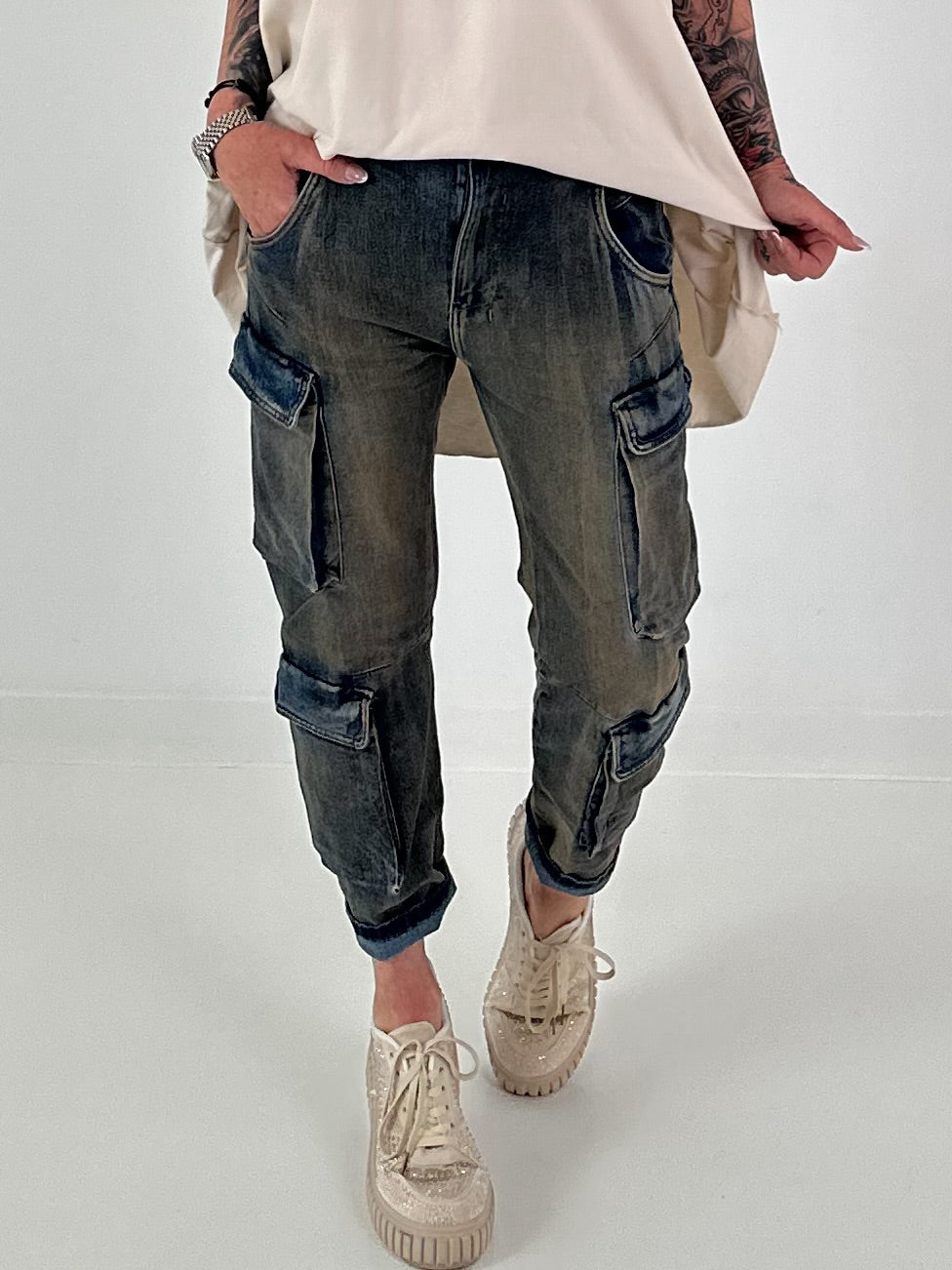 Cargo Jeans - denim