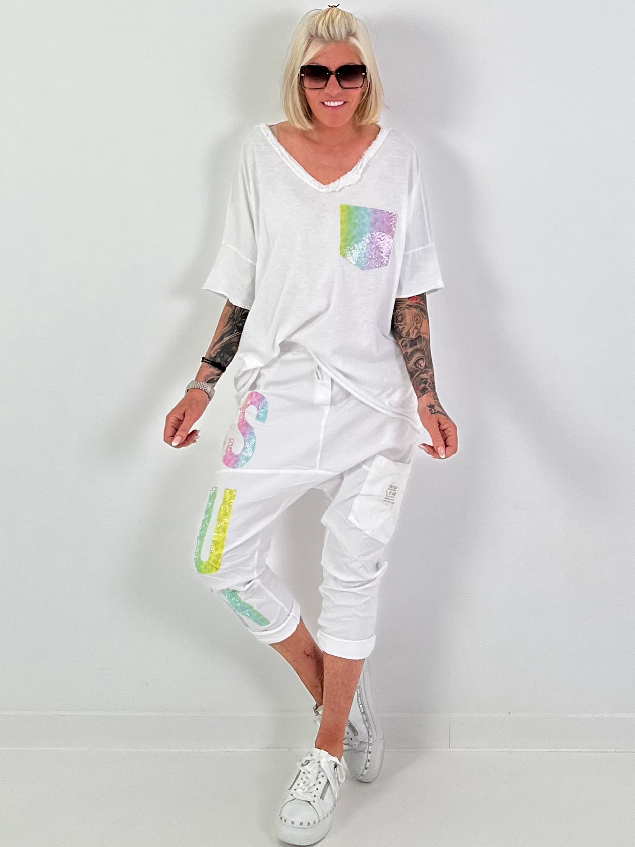 Baggy Hose Sun - weiss