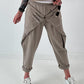Sweatshirt Hose mit lässigen Details - taupe