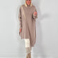 Asymmetrische oversized trui model "Line Affair" - beige