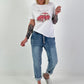 T-Shirt Magnifique - white-red