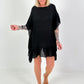 Ibiza Tunic with Crochet Insert - Black