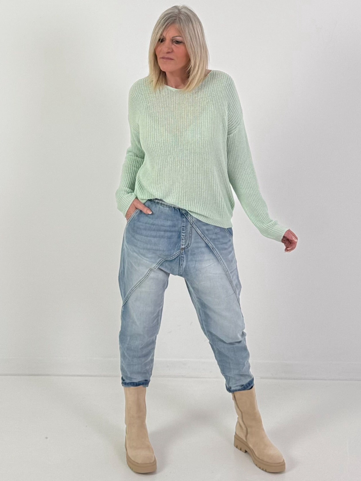 Pullover Modell "Light Essence" - mint