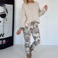 Kastiges Shirt - beige