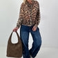Blouse jacket with leopard print - leopard - multicolored