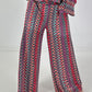 Crochet Pants with Pattern - pink-green-multicolored