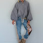 Jacke mit Puffärmelchen - grau