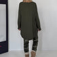 Basic Shirt mit Rundhalsausschnitt - oliv