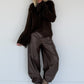 Kuschliger Pullover mit Fransen-Details - mokka