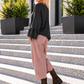 Sweater with trumpet sleeves - used-black