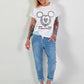 T-shirt 'My Heart' - wit