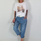 T-shirt Vespa - white-beige