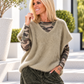 Fluffy turtleneck - beige