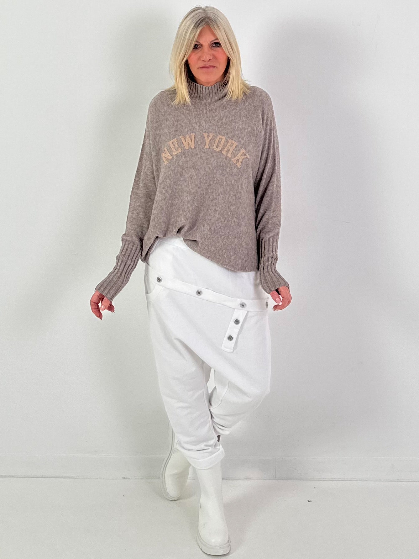 Pullover Modell "City Spirit" - taupe