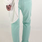 Sweatpants with large patch pockets - mint