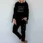 Hoodie Don´t Overthink - anthrazit