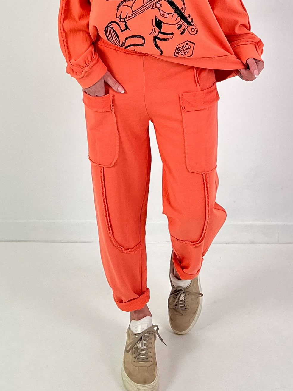 Hose Modell "Urban Pocket Flair" - orange