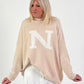 Pullover Modell "N-Edition" - beige ( lieferbar ab ca. 12.12.25)