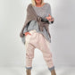 Baggy trousers model "Love Duo" - beige