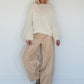 Kuschliger Pullover mit Fransen-Details - creme