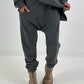 Sweat Baggy mit Tasche - anthrazit