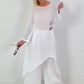 Two-piece linen set - white