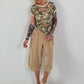 Casual sweatpants with eyelet details - sand