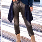 Waist Wrap in Wildlederoptik - marine