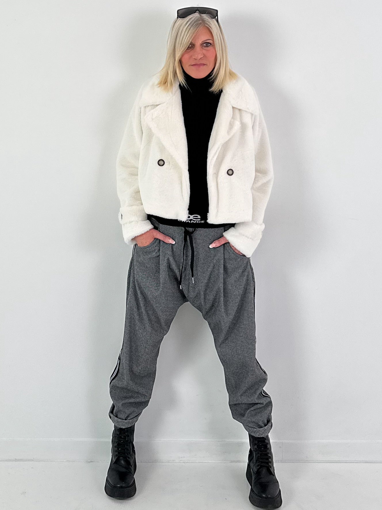 Bontjas model "Chic&amp;Charm" - wit