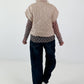 Weste mit besonderen Verschlussdetails - beige