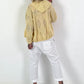 Crochet jacket with hood - yellow